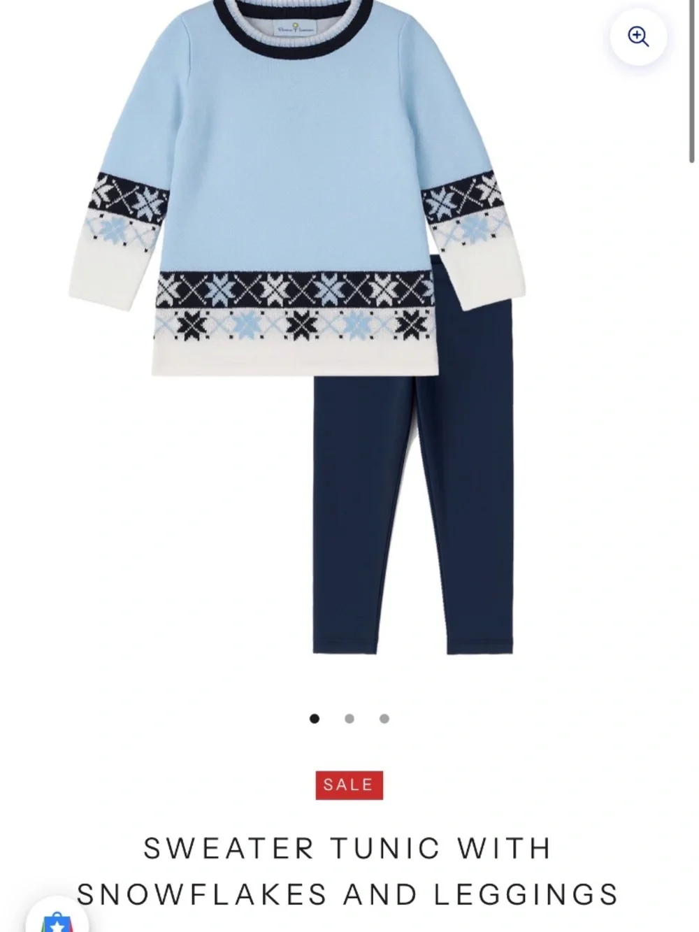 Girls 4T Snowflake Sweater with Leggings Set